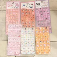 サンリオタイルシール　６枚セット　ハローキティ　マイメロディ　ウサハナ　クロミ