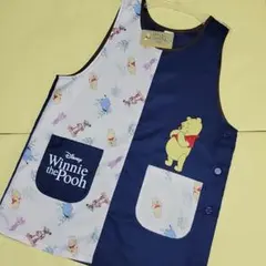 保育士 エプロン M〜L　くまのプーさん