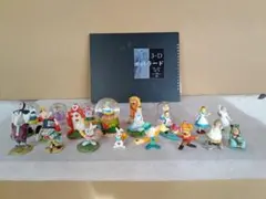 不思議の国のアリスディズニーフィギュアセット 3Dイバラードブック付き