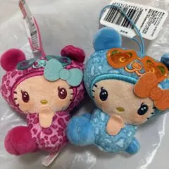 サンリオ こんがり日焼けレオパードマスコット キティ 2種セット ヒョウ柄