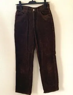 SOMETHING ダークブラウン ベロアパンツ　EDWIN 29