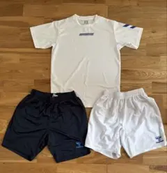 ヒュンメル　Hummel 半袖ドライTシャツ&ハーフパンツ3枚セット