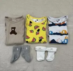 ロンパース　長袖　petitmain martinex 男の子　女の子　ベビー服
