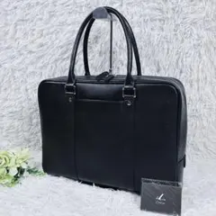 【美品】Cheval Noir シュバルノアール ビジネスバッグ 本革 黒　A4