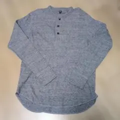 UNIQLO ヘンリーネック Tシャツ S グレー