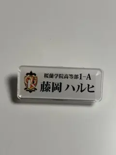桜蘭高校ホスト部 カフェ トレーディングネームバッジ 藤岡ハルヒ