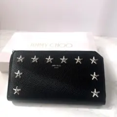 新品！ JIMMY CHOOPIPPA スター スタッズ ラウンドジップ 長財布のサムネイル