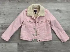 GAP ピンク ジャケット ボア襟付き