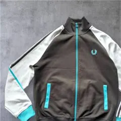 美品✨Fred Perry トラックジャケット S 刺繍 vintage 青紺