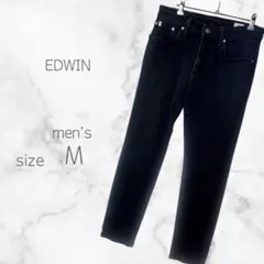 美品✴︎エドウイン✴︎ スリムストレート デニムパンツ ストレッチブラック