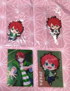 【同梱200円引き】じゃぱぱ　ラバマス＆カード　4点セット　まとめ売り