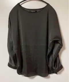 L'AUTREAMONT ダークグレー シャツ