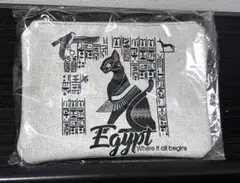 新品 未開封 エジプト 猫デザイン ポーチ ケース ジップ お土産 ギフト