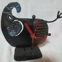 ジャンク品　アイアンアート 置き時計 オブジェ