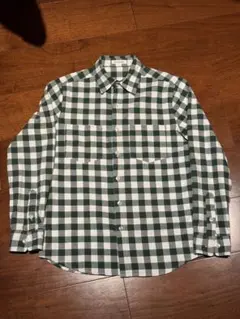 URBANRESEARCH 長袖ネルシャツ 38サイズ グリーンホワイトチェック