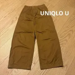 UNIQLO U パンツ　ブラウン　ユニクロ　ワイドパンツ