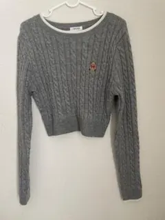 INGNI グレー ケーブル編み セーター