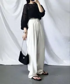 太ベルトハイウエストカラータ ックスラックス