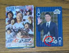青木宣親 トランプ風カード ヤクルト キズあり・+日程表　非売品
