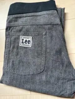 Lee グレー ワークパンツ ベイカーパンツ ストレートパンツ ウエストゴム