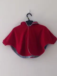 コムサデモード リバーシブルポンチョ