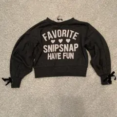 期間限定価格　120㎝　グレー バルーン袖 トレーナー