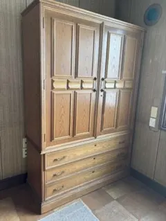 婚礼家具 洋服タンス 昭和レトロ ダークブラウン 送料込 - メルカリ