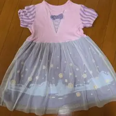 ベルメゾン　ディズニープリンセスなりきりワンピース　ラプンツェル　130