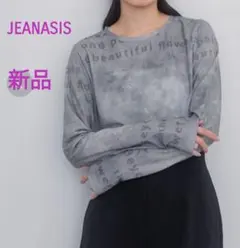 【新品】JEANASIS シャドーシアーLS TEE　プリント 長袖Tシャツ春