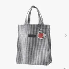 【新品未使用】タグ付き　ファミリア　ギンガムチェック　トートバッグ