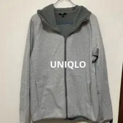 UNIQLO BLOCKTECH フリース フルジップパーカー　　グレー