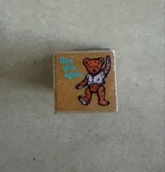 レモン株式会社　テディベアスタンプ　平成レトロ　ゴム印　木製スタンプ