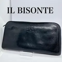 IL BISONTE イルビゾンテ 長財布 L字 ラウンドファスナー レザー
