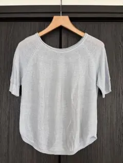【TORRAZZO DONNA】麻90%サマーニット パステルブルーのサムネイル