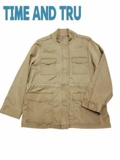 TIME AND TRU グレー ミリタリージャケット