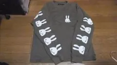 キューン M cune カットソーロンT うさぎ いっぱい 2 トップス 長袖