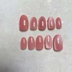 No24 現品　ピンク　ネイルチップ　マグネット　春