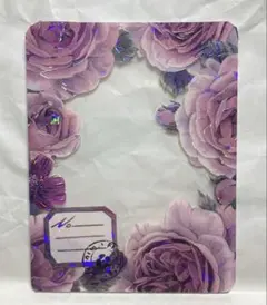 202 紫　硬質ケース　デコ　シール トレカデコ　匿名配送　トレカケース