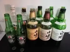 山崎・白州ウイスキー空き瓶6本セット