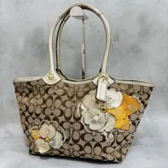 vintage coach Flower shoulderbag F14724 - メルカリ
