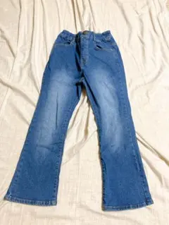 ブリーズ　あったかフレアパンツ 140 秋冬　ユニクロ　GU 裏起毛　デニム