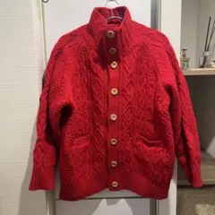 Freak's Store ケーブルニットセーター レッド