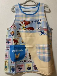 【新品未使用】 ズートピア　キャラクターエプロン 保育士 介護士