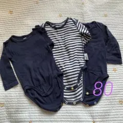 ユニクロ　H&M 長袖ボディスーツ 80