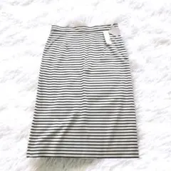 新品 タグ付き 大きいサイズ アンタイトル ストレッチ ロングスカート 48