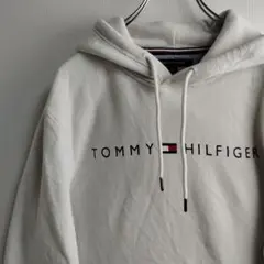 ナイキ パーカー スウェット フーディ ホワイト プリントロゴ メンズL