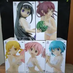 EXQ FIGURE マギカ☆マギカのまどか 水着フィギュア５体セット＋オマケ