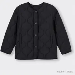 GU オーバーサイズキルティングブルゾン ブラック　Mサイズ