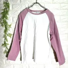 【BROWNYブラウニー】長袖 シャツ FREE SIZE ホワイト、ピンク色