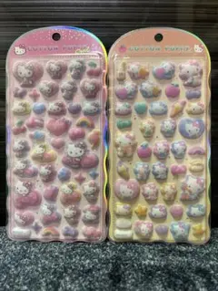 新品未開封サンリオコットンパフィー　ハローキティー2枚セット